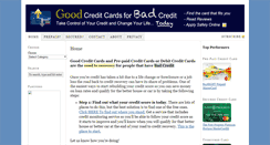 Desktop Screenshot of goodcreditcardsforbadcredit.com